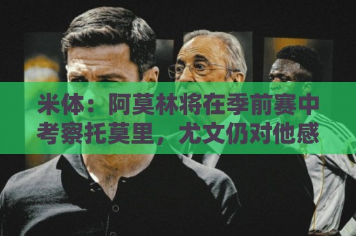 米体:阿莫林将在季前赛中考察托莫里,尤文仍对他感兴趣 米体:阿莫林将在季前赛中考察托莫里,尤文仍对他感兴趣